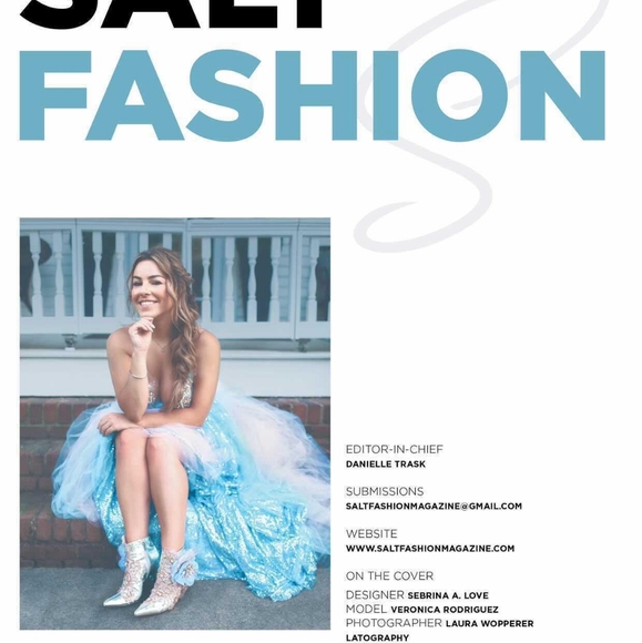 VERONICA Ocean Blue Sequin Wedding Ballgown Set - Picture 13 of 13